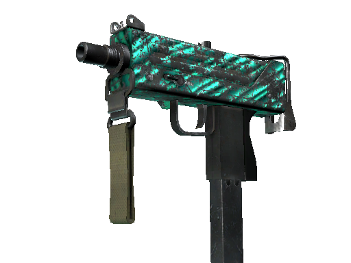 MAC-10（StatTrak™） | 孔雀石 (战痕累累)