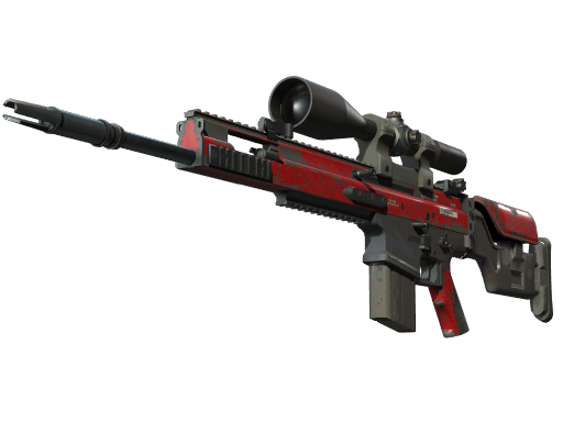 SCAR-20（StatTrak™） | 深红之网 (破损不堪)