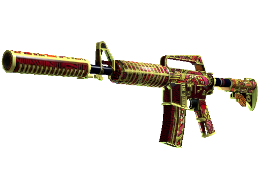 M4A1 消音型(StatTrak™) | 女火神之炽焰 (破损不堪)