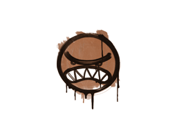 封装的涂鸦 | 愤怒 (黄褐)