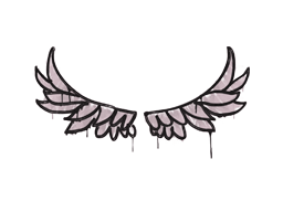 封装的涂鸦 | 翅膀 (藕色)