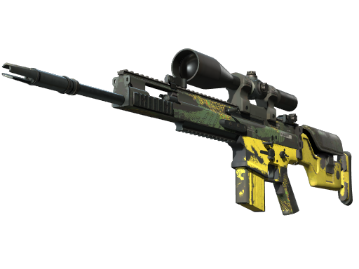 SCAR-20(StatTrak™) | 丛林滑流 (破损不堪)