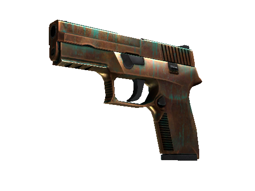 P250（StatTrak™） | 铜绿 (略有磨损)