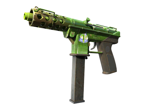 Tec-9（StatTrak™） | 青竹伪装 (破损不堪)