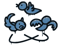 封装的涂鸦 | 晕眩 (黛蓝)