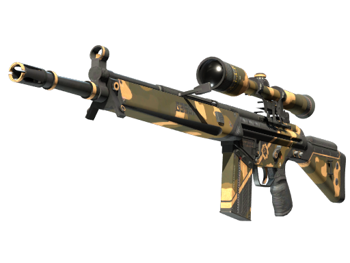 G3SG1（StatTrak™） | 黑砂 (略有磨损)