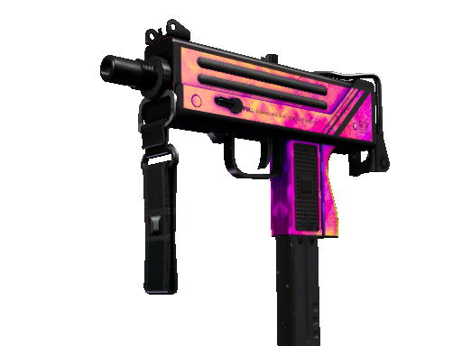 MAC-10（StatTrak™） | 渐变迪斯科 (久经沙场)