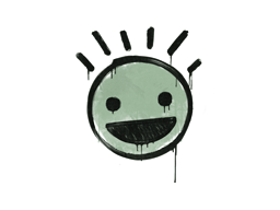 涂鸦 | 笑脸 (豆青)