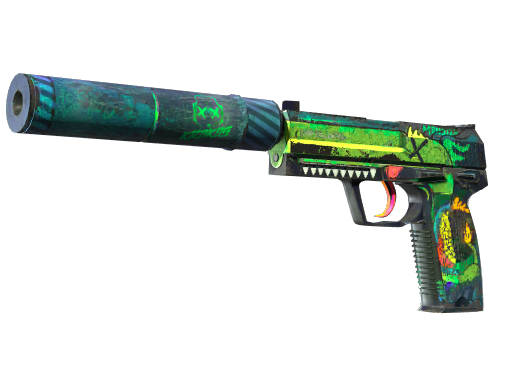 USP 消音版（StatTrak™） | 小绿怪 (破损不堪)