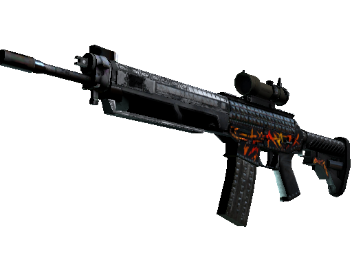 SG 553（StatTrak™） | 重金属摇滚 (战痕累累)