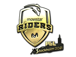 印花 | Movistar Riders (金色) | 2021年斯德哥尔摩锦标赛