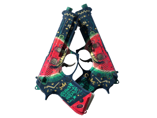 双持贝瑞塔(StatTrak™) | 瓜瓜 (战痕累累)