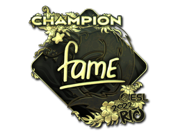 印花 | fame（金色，冠军）| 2022年里约热内卢锦标赛