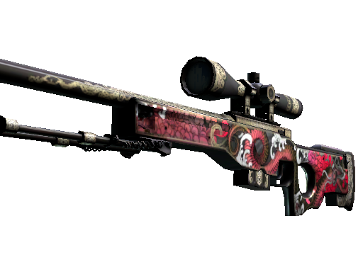 AWP(StatTrak™) | 金粉肆蛇 (略有磨损)
