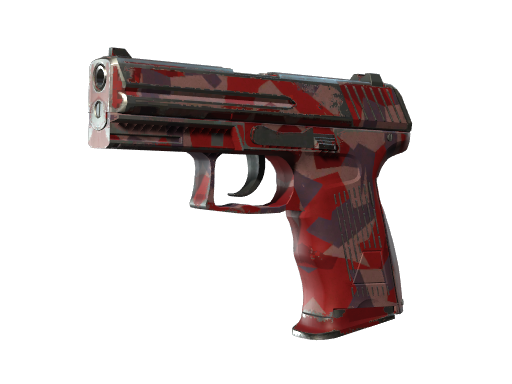 P2000（StatTrak™） | 红色碎片迷彩 (久经沙场)
