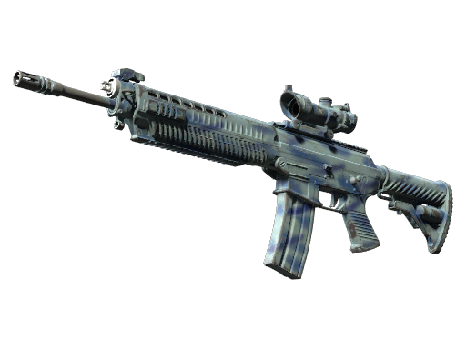 SG 553(StatTrak™) | 浪花喷漆 (久经沙场)