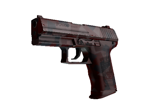 P2000（StatTrak™） | 红色碎片迷彩 (略有磨损)