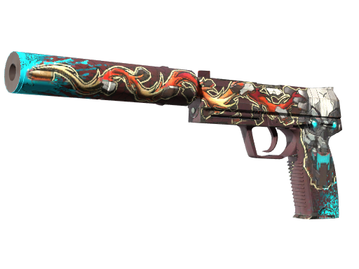 USP 消音版(StatTrak™) | 枪响人亡 (破损不堪)