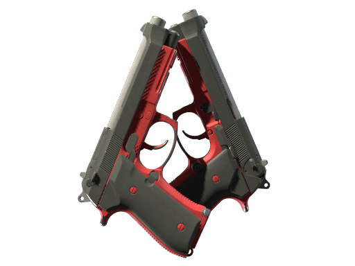 双持贝瑞塔（StatTrak™） | 黑豹 (破损不堪)