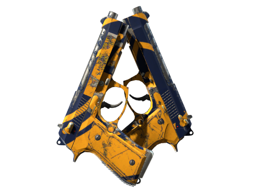 双持贝瑞塔（StatTrak™） | 海斗士 (破损不堪)