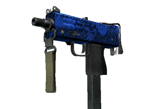 MAC-10(StatTrak™) | 青金鳄皮 (久经沙场)