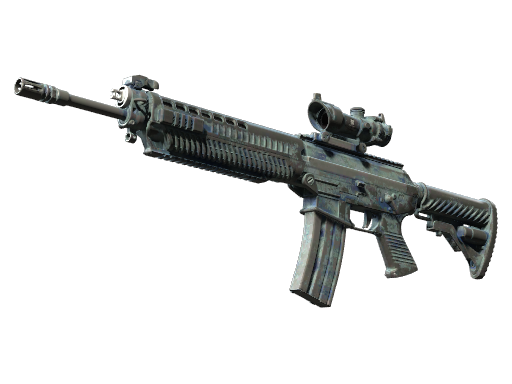 SG 553(StatTrak™) | 浪花喷漆 (战痕累累)