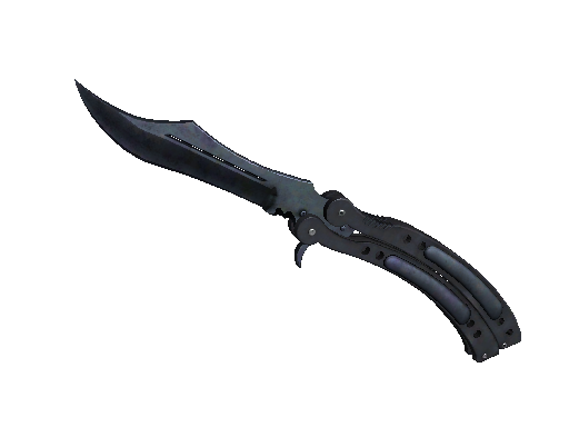蝴蝶刀（★ StatTrak™） | 蓝钢 (久经沙场)