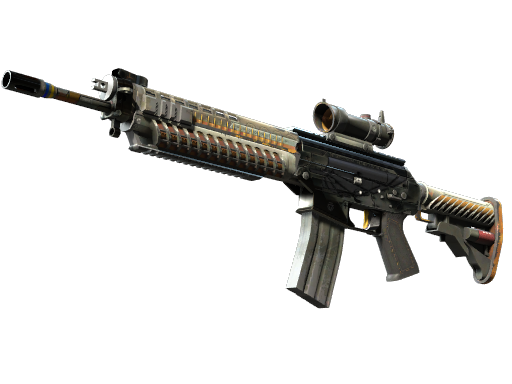 SG 553(StatTrak™) | 轻空 (久经沙场)