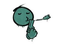 封装的涂鸦 | 快枪手 (暗绿)