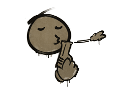 封装的涂鸦 | 快枪手 (灰褐)