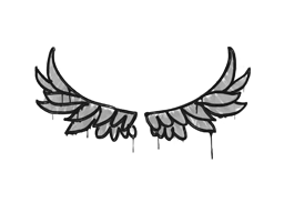 封装的涂鸦 | 翅膀 (灰色)