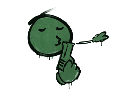 封装的涂鸦 | 快枪手 (深绿)