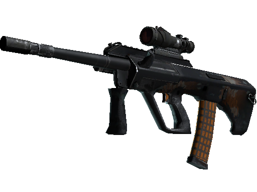 AUG（StatTrak™） | 琥珀冲流 (战痕累累)