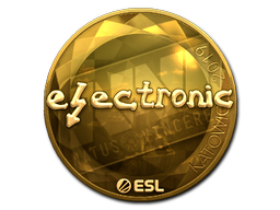 印花 | electronic（金色）| 2019年卡托维兹锦标赛