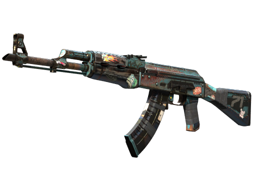 AK-47（StatTrak™） | 复古浪潮 (略有磨损)
