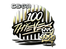印花 | 100 Thieves（金色）| 2020 RMR