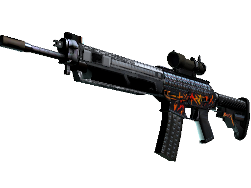 SG 553(StatTrak™) | 重金属摇滚 (略有磨损)