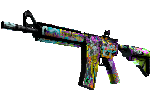 M4A4（StatTrak™） | 活色生香 (破损不堪)