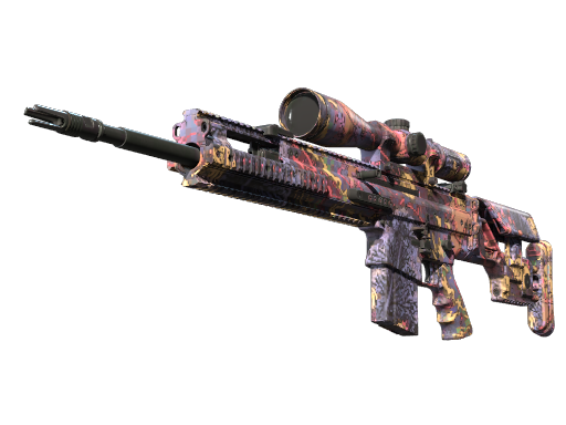 SCAR-20(StatTrak™) | 暗夜活死鸡 (崭新出厂)