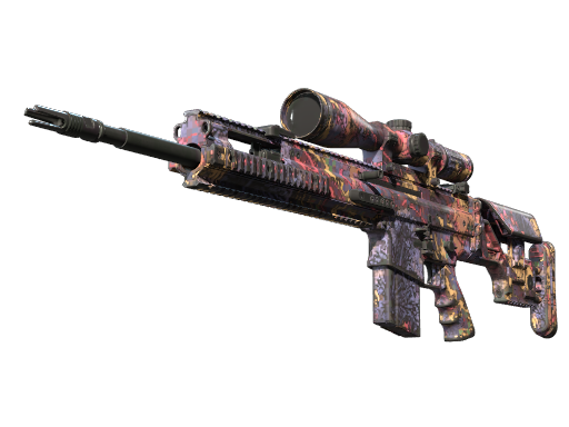 SCAR-20(StatTrak™) | 暗夜活死鸡 (破损不堪)