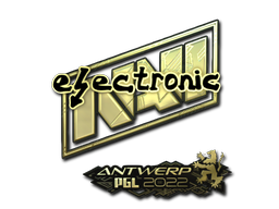 印花 | electronic(金色) | 2022年安特卫普锦标赛