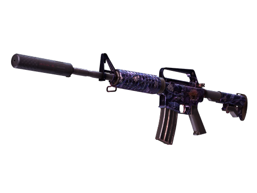 M4A1 消音型（StatTrak™） | 黑莲花 (战痕累累)