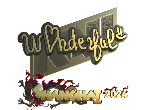 印花 | w0nderful（金色）| 2024年上海锦标赛