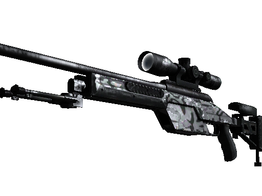 SSG 08（StatTrak™） | 黑水 (久经沙场)