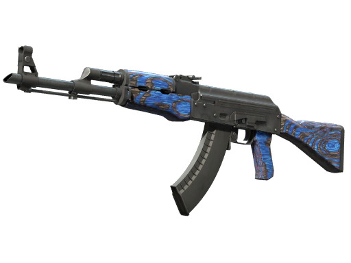 AK-47(StatTrak™) | 蓝色层压板 (略有磨损)