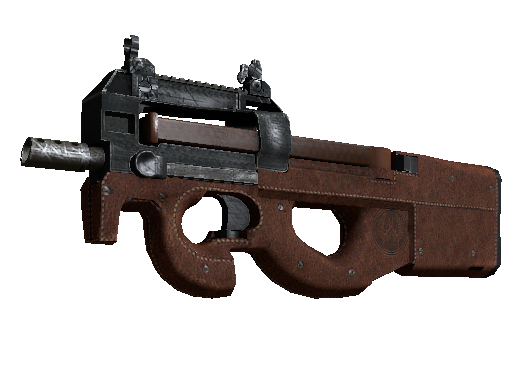 P90 | 棕色皮革 (战痕累累)