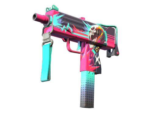 MAC-10(StatTrak™) | 霓虹骑士 (久经沙场)