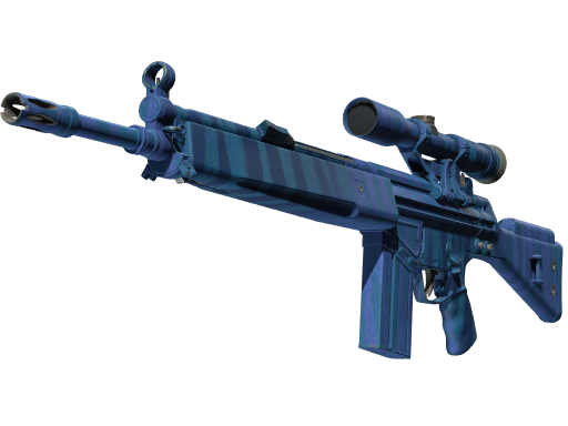 G3SG1(StatTrak™) | 碧蓝斑纹 (略有磨损)