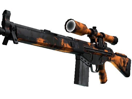 G3SG1（StatTrak™） | 橙光冲击 (久经沙场)