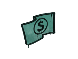 封装的涂鸦 | 美钞 (暗绿)